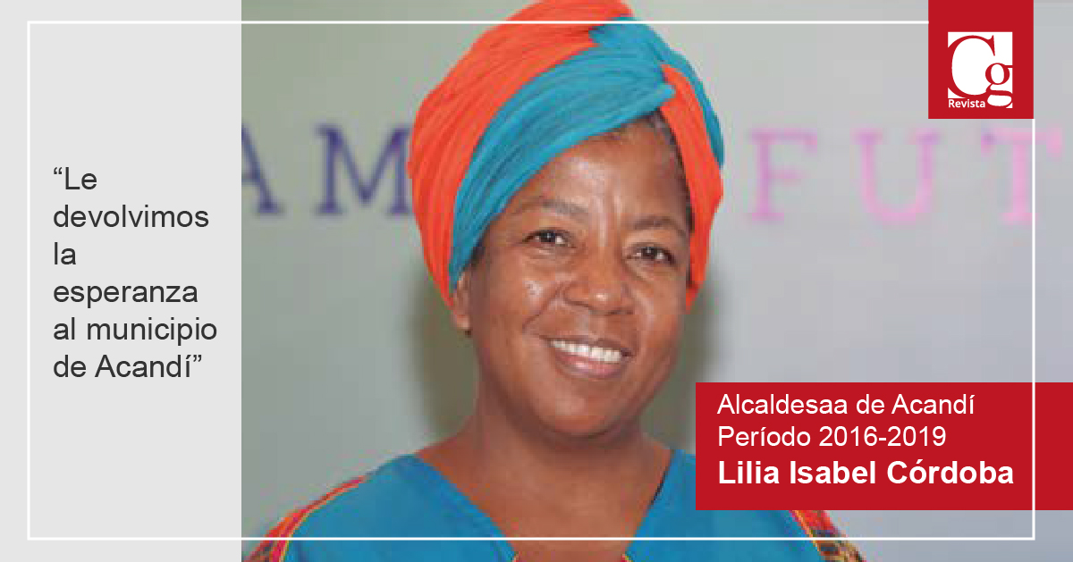 Alcaldesaa de Acandí Período 2016-2019 Lilia Isabel Córdoba